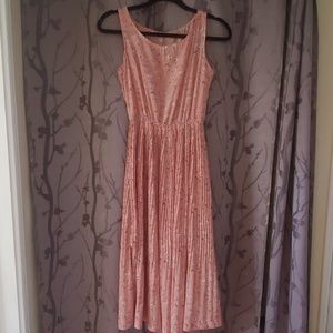 Very soft pink print dress